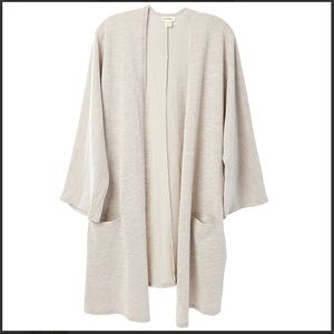 NWT Ribbed Open Front Sweater Coat